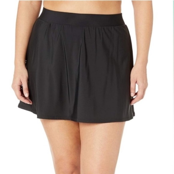 NWOT Miraclesuit Black Swim Skirt Size 10 - Picture 1 of 4